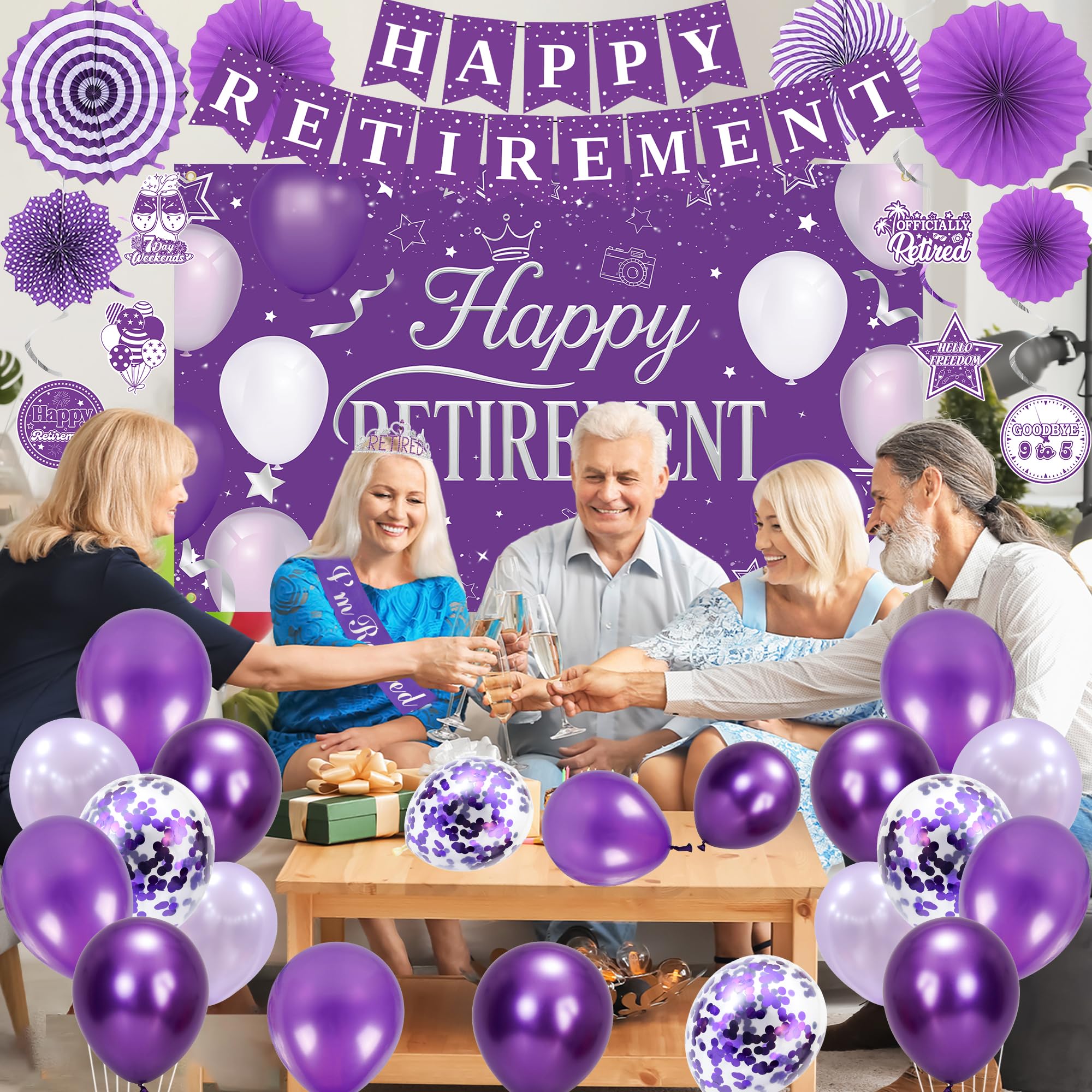 Holkcog latex balloons fill the space with shimmer and whimsy