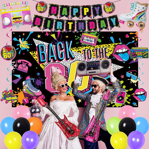 Holkcog pink guitar balloon adds vibrant retro energy to decor