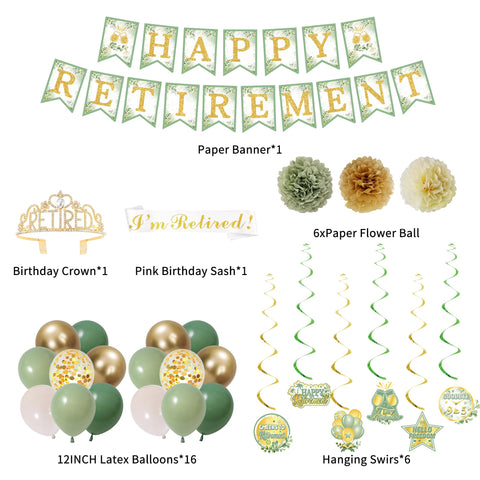 Holkcog retirement banner background fabric creates a focal backdrop.