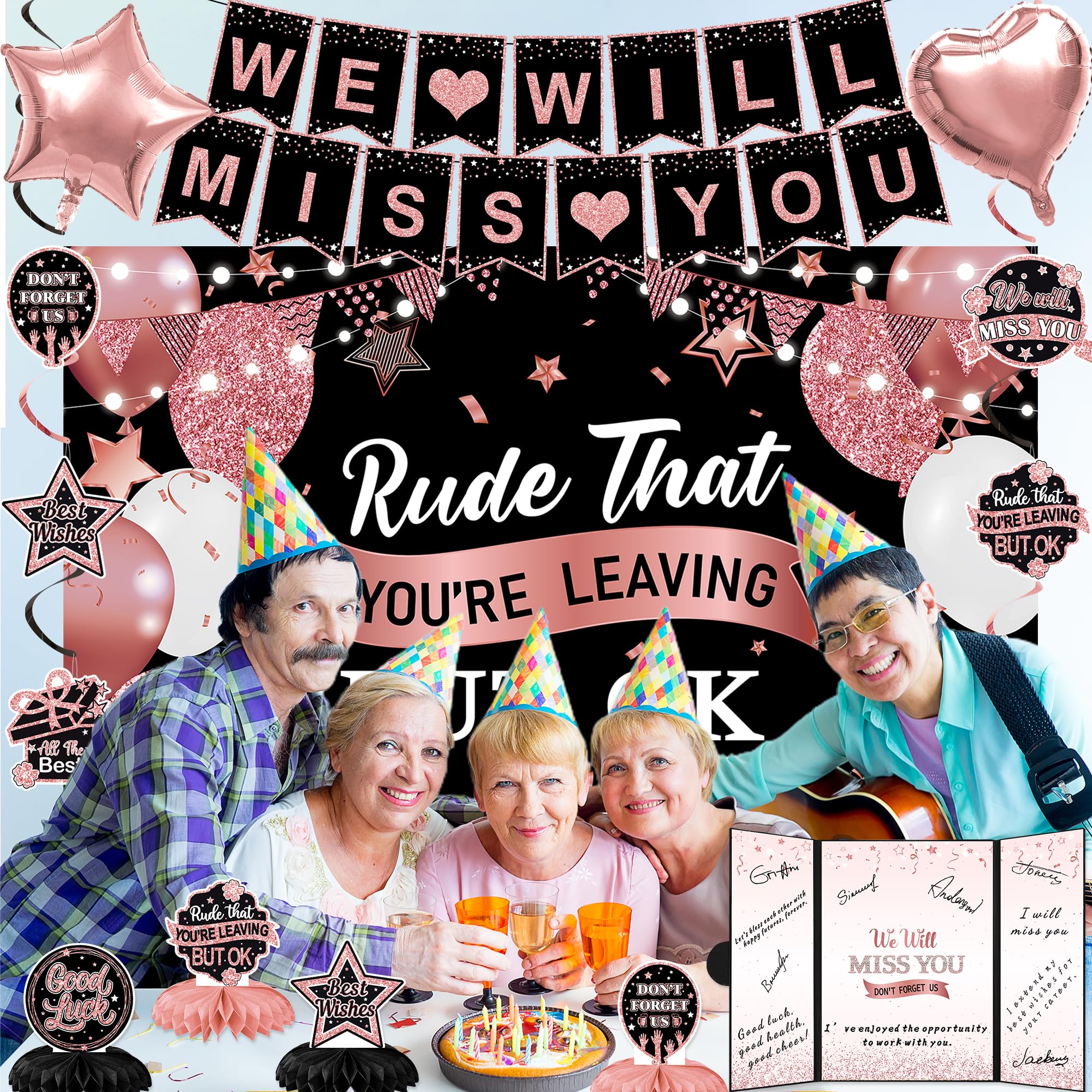 Holkcog Rose Gold Star Balloon enhances party sparkle