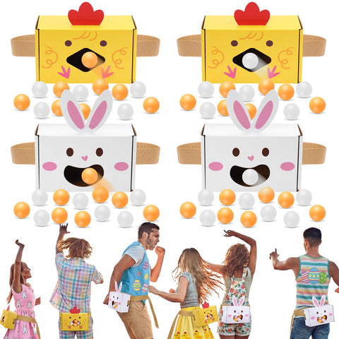 Hollowfly Easter swing box bunny: quick setup for family party fun.