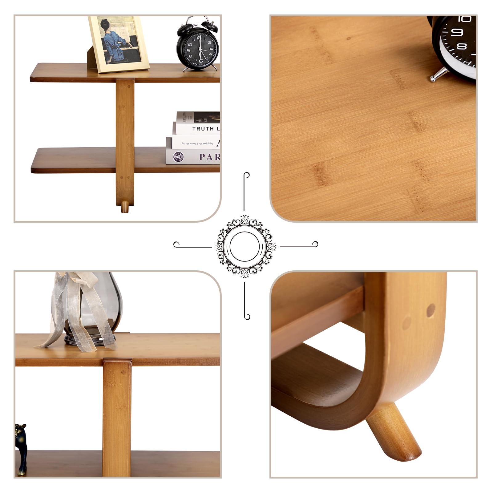 HollyHOME varnished bamboo surface resists water and dust