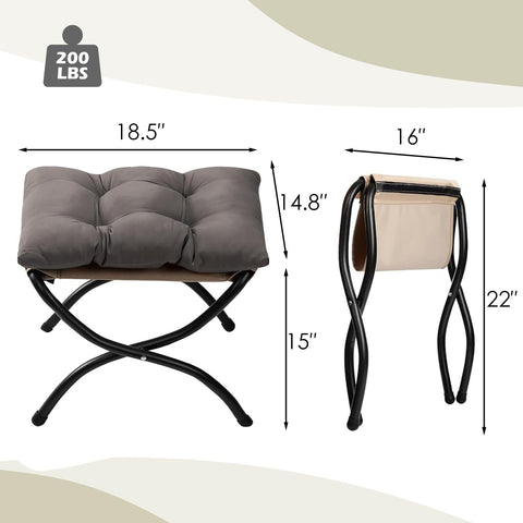 HollyHOME Lazy Chair quick, tool-free assembly in minutes