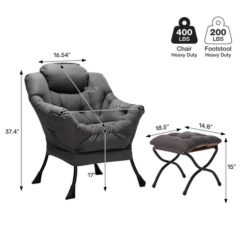 HollyHOME Lazy Chair back support highlights ergonomic comfort