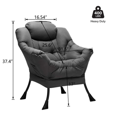 HollyHOME oversized reading sofa chair ready for books and TV time