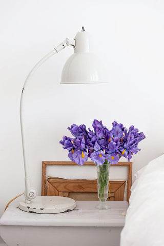 Hollyone iris artificial flowers—bendable stems for customizable arrangements.