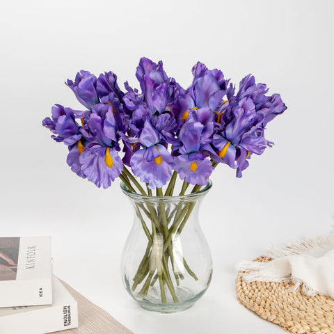 Hollyone iris decor for home and office, perfect for centerpieces and display shelves.