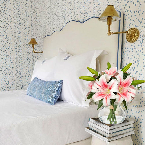 Hollyone spring decor silk lilies brighten spaces without daily care