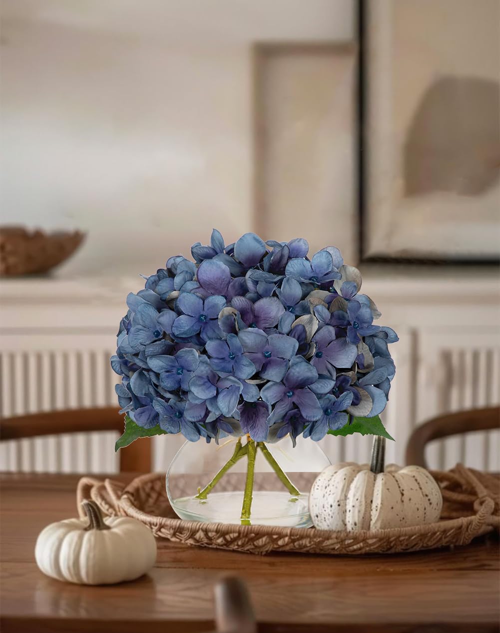 Hollyone table centerpiece for fall decor adds warm ambiance.