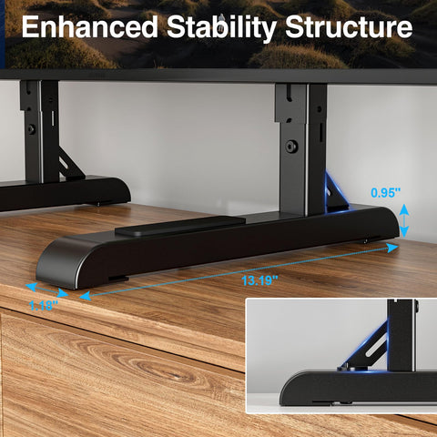 HOLMAXD universal TV stand assembly-packaging reveals easy-to-follow hardware and quick setup.