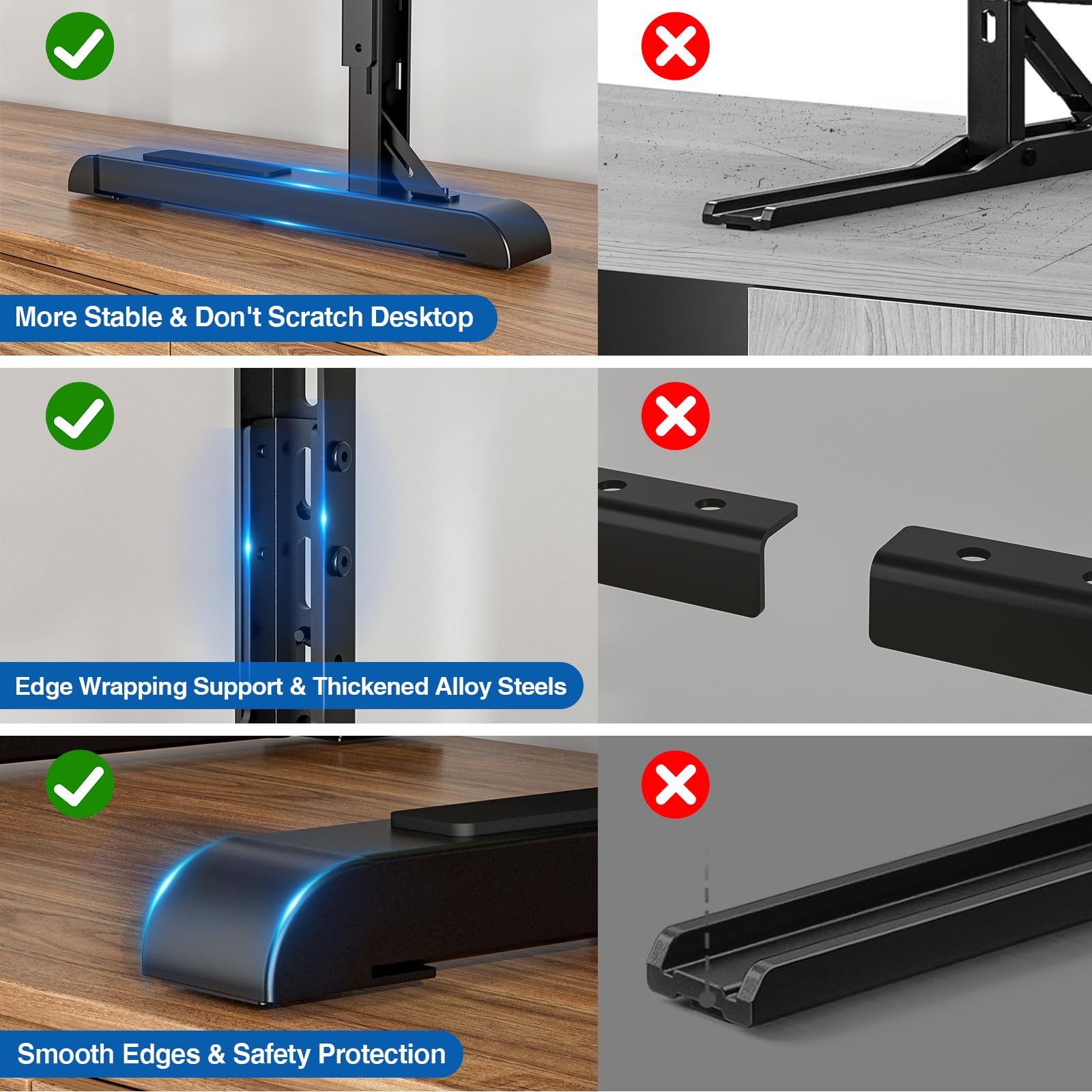 HOLMAXD universal TV stand compatibility-vesa demonstrates broad VESA support up to 800x600.