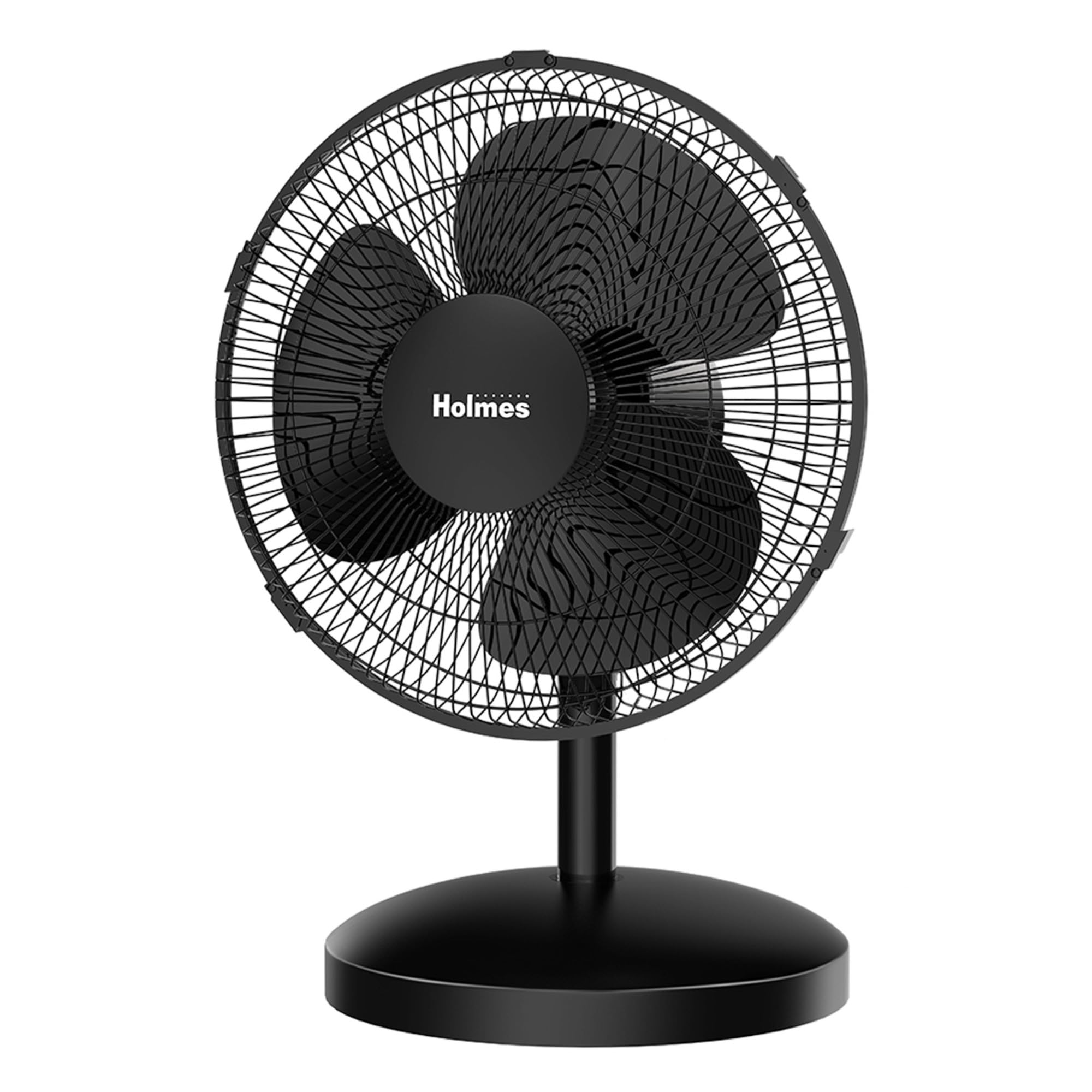 Holmes 12in fan base provides stable platform for desk cooling.