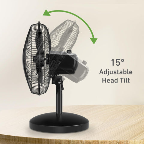 Holmes 12in fan quiet operation maintains calm ambiance.