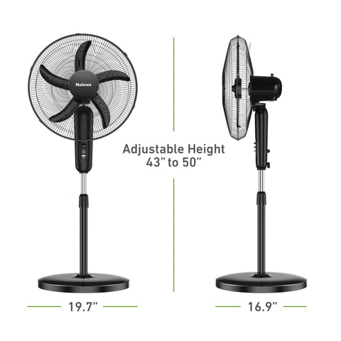 HOLMES three-speed settings for customizable comfort