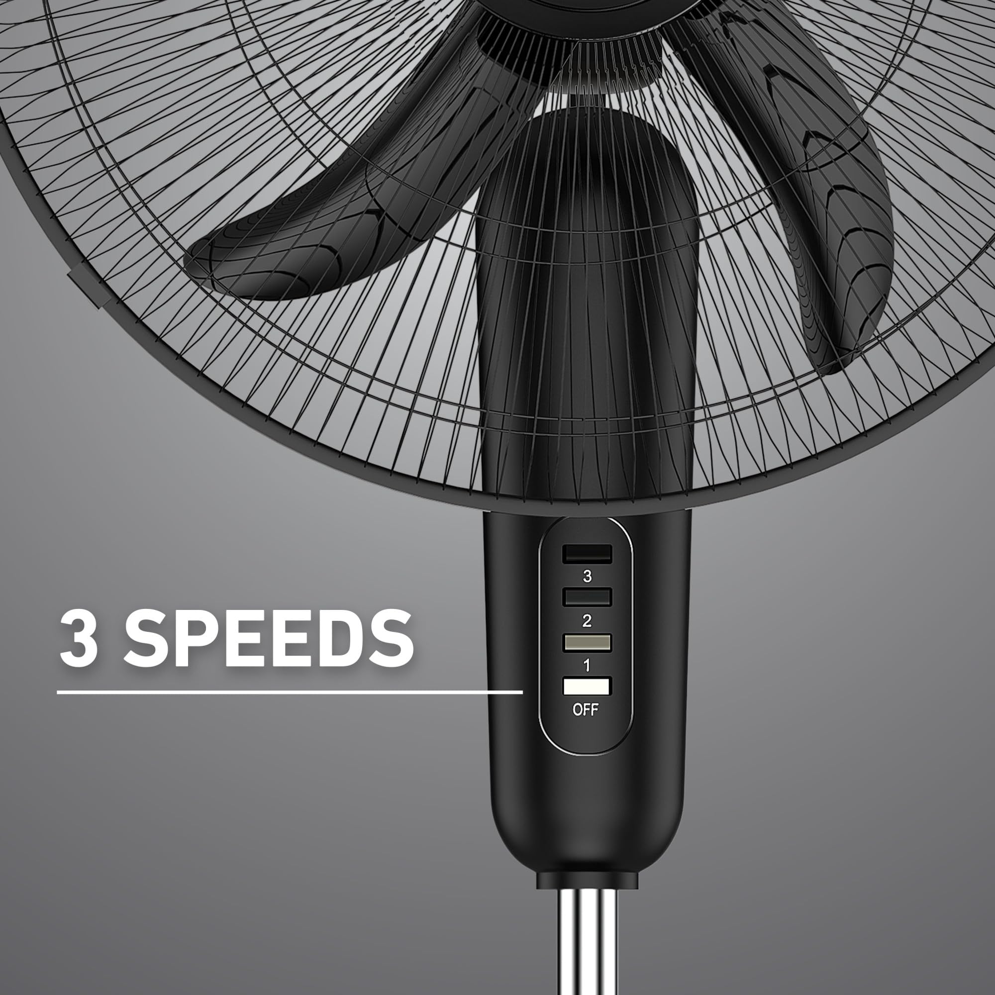 HOLMES tilt-head feature demonstrating directed airflow for seating areas
