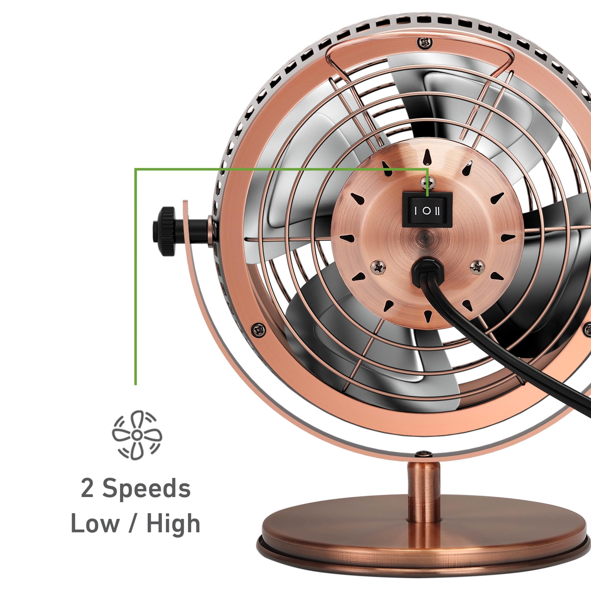 HOLMES 145-degree tilt directs airflow where needed most for focused cooling