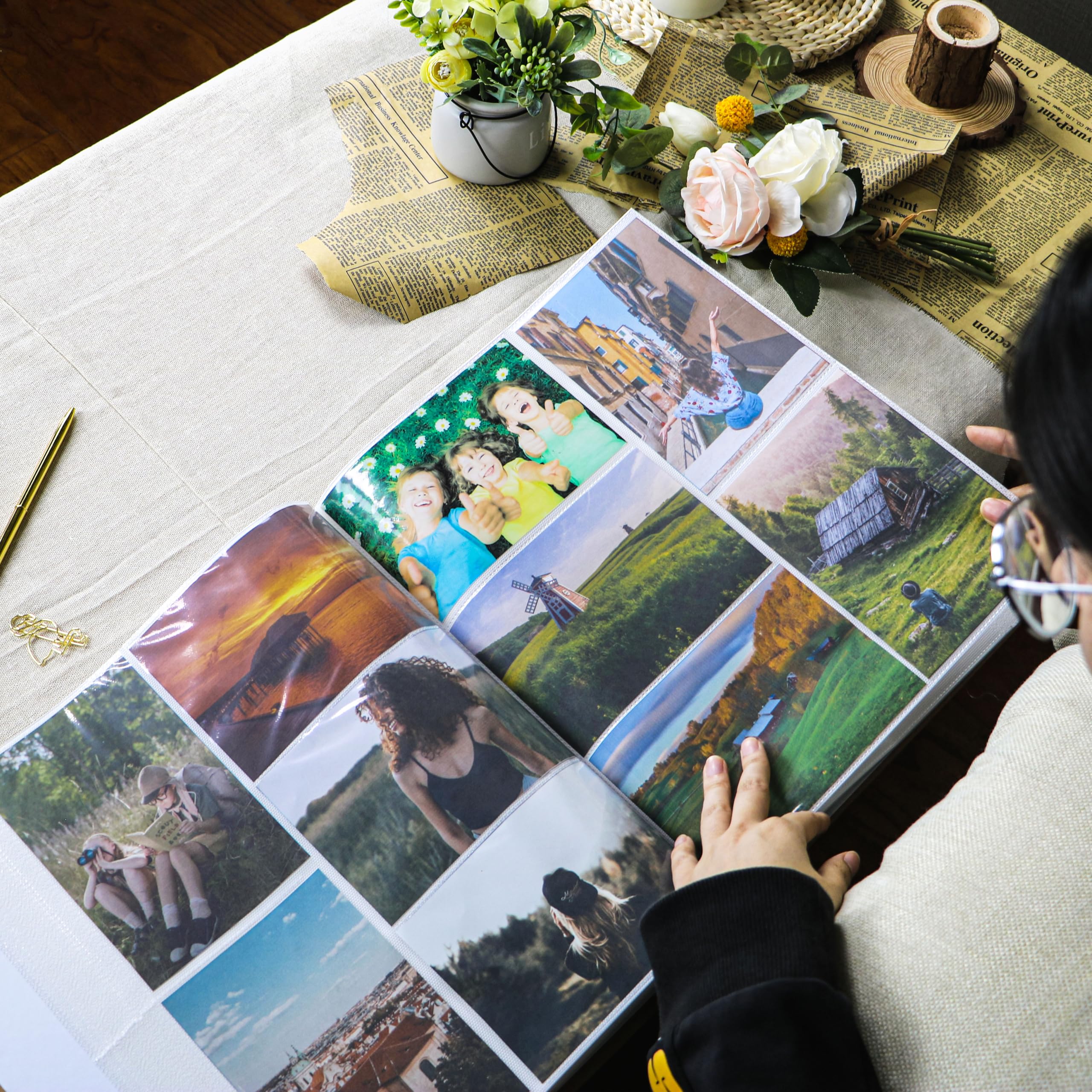Holoary photo album 4x6 archival pages help preserve memories over time.