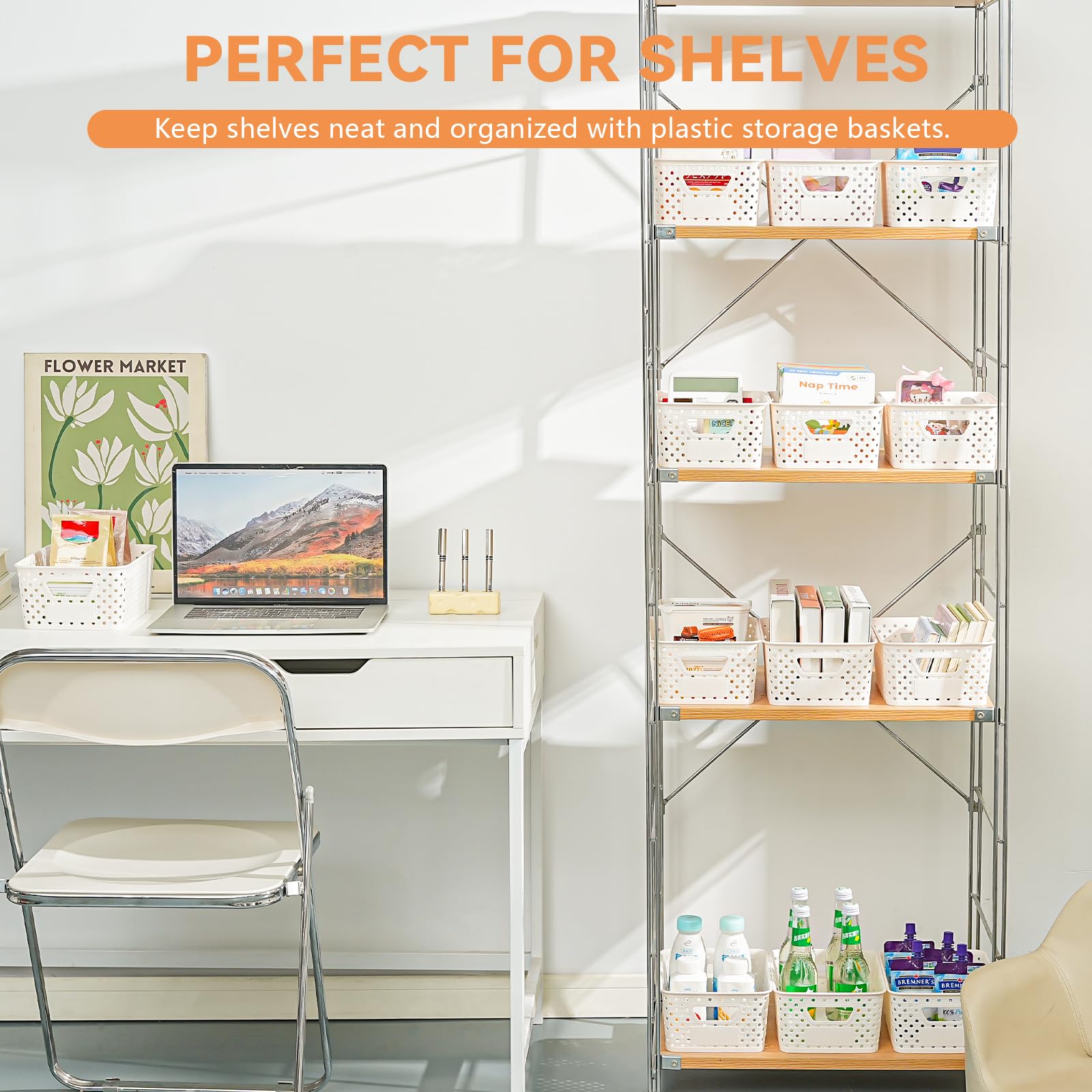 Homaigie 12-pack bundles provide versatile storage for cabinets, desks, and craft rooms.
