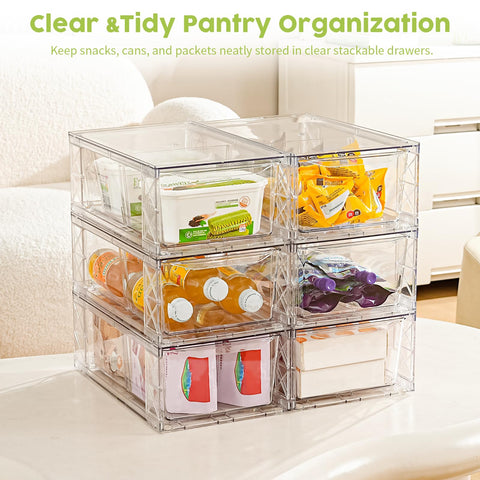 Homaigie drawer with built-in rails, smooth pull-out and stable placement.