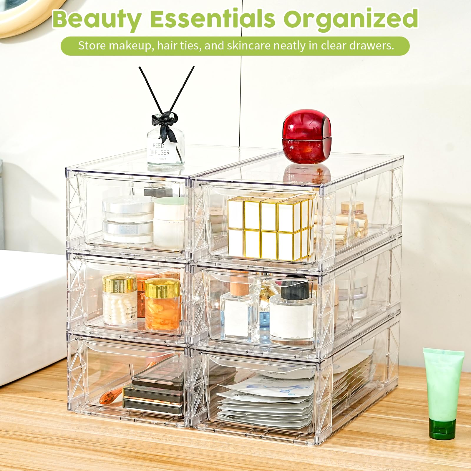 Homaigie makeup and cosmetics drawer bins, simplify beauty routine with effortless access.
