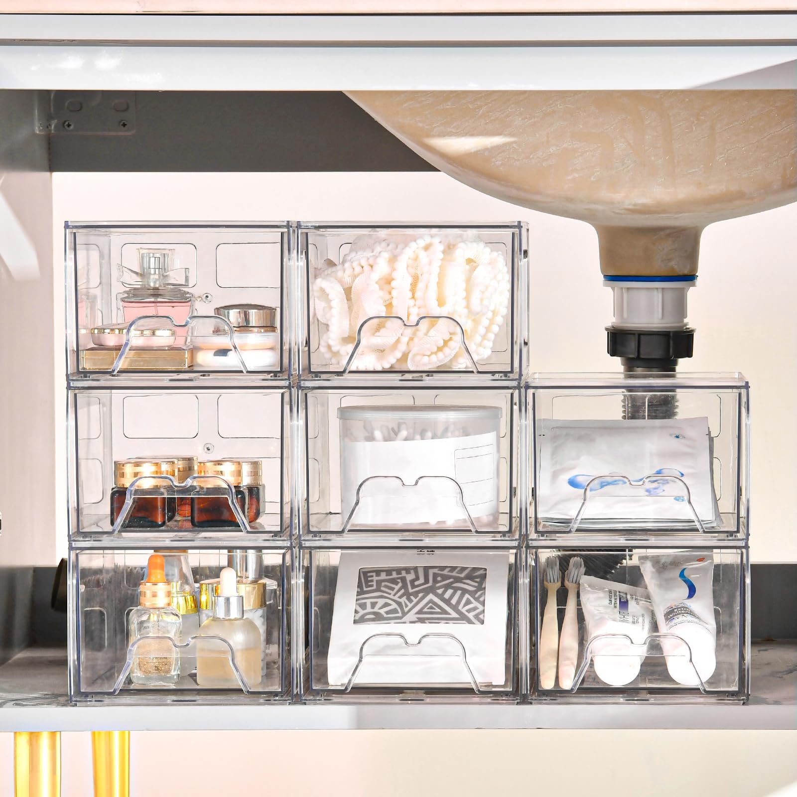 Homaigie versatile organizer suitable for kitchen, vanity, and craft spaces.