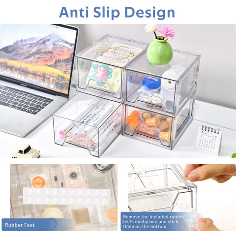 Homaigie drawer with pull-out handle enables easy item retrieval.