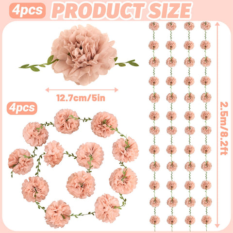 Homarkable 2-5-meter garland pack creates flexible decor layers for birthdays and weddings.