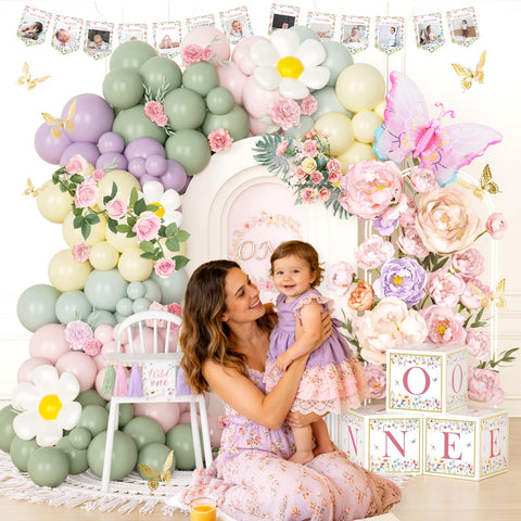 Hombae Wildflower daisy foil balloons brighten tables with playful accents
