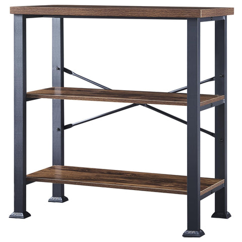 HOMBAZAAR 3-tier bookcase office use; compact display shelf.