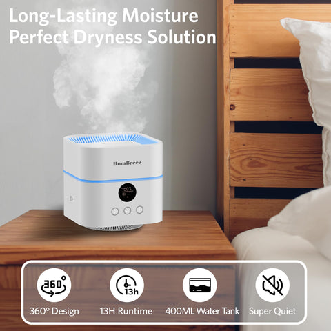 HomBreez ideal for bedrooms with peaceful night-time use.