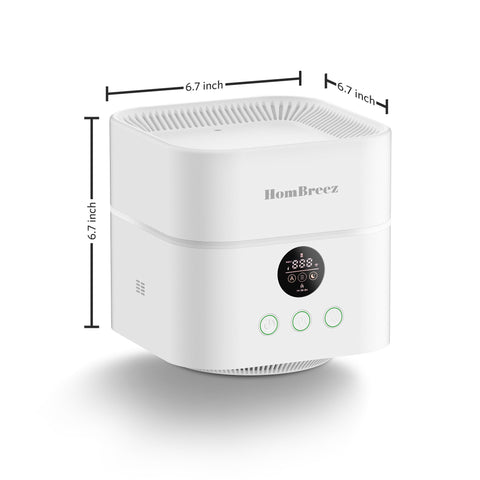 HomBreez H13 True HEPA filter image highlighting filtration efficiency.