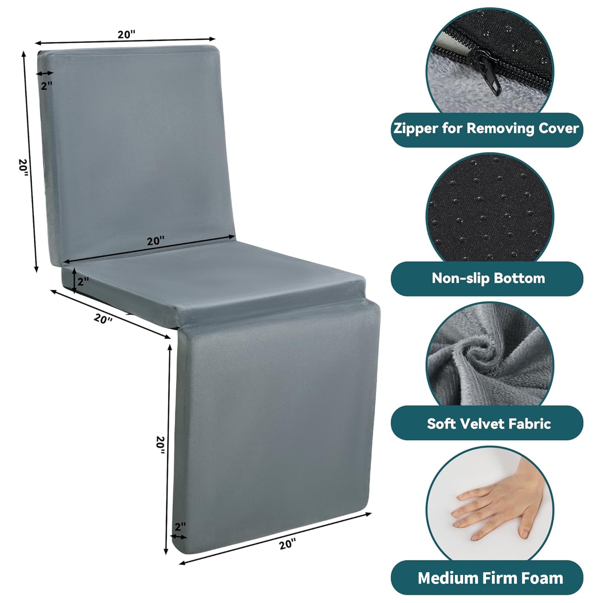 HOMBYS 3-in-1 recliner cushion back support showing ergonomic lumbar support.