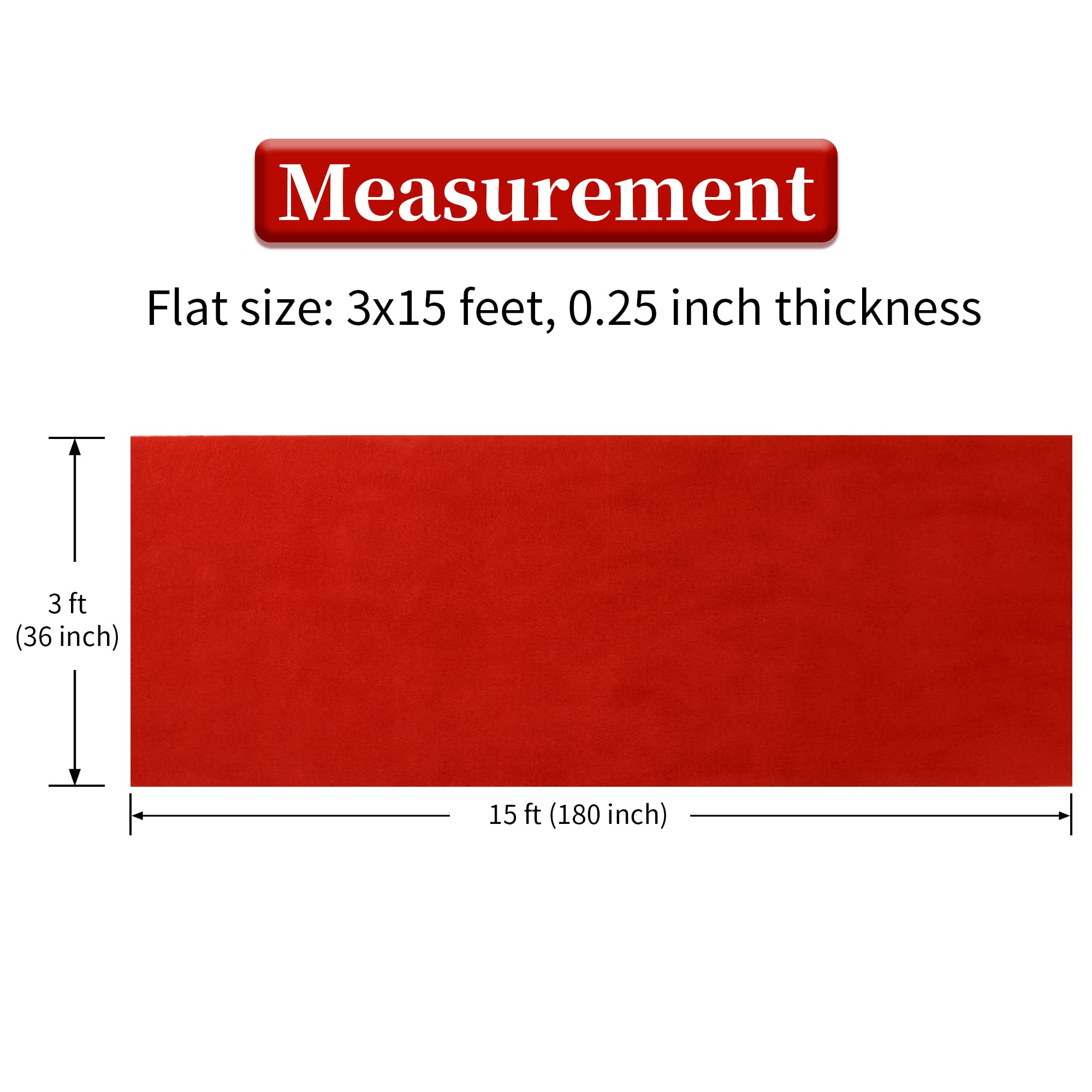 HOMBYS aisle runner with non-slip back stays secure outdoors