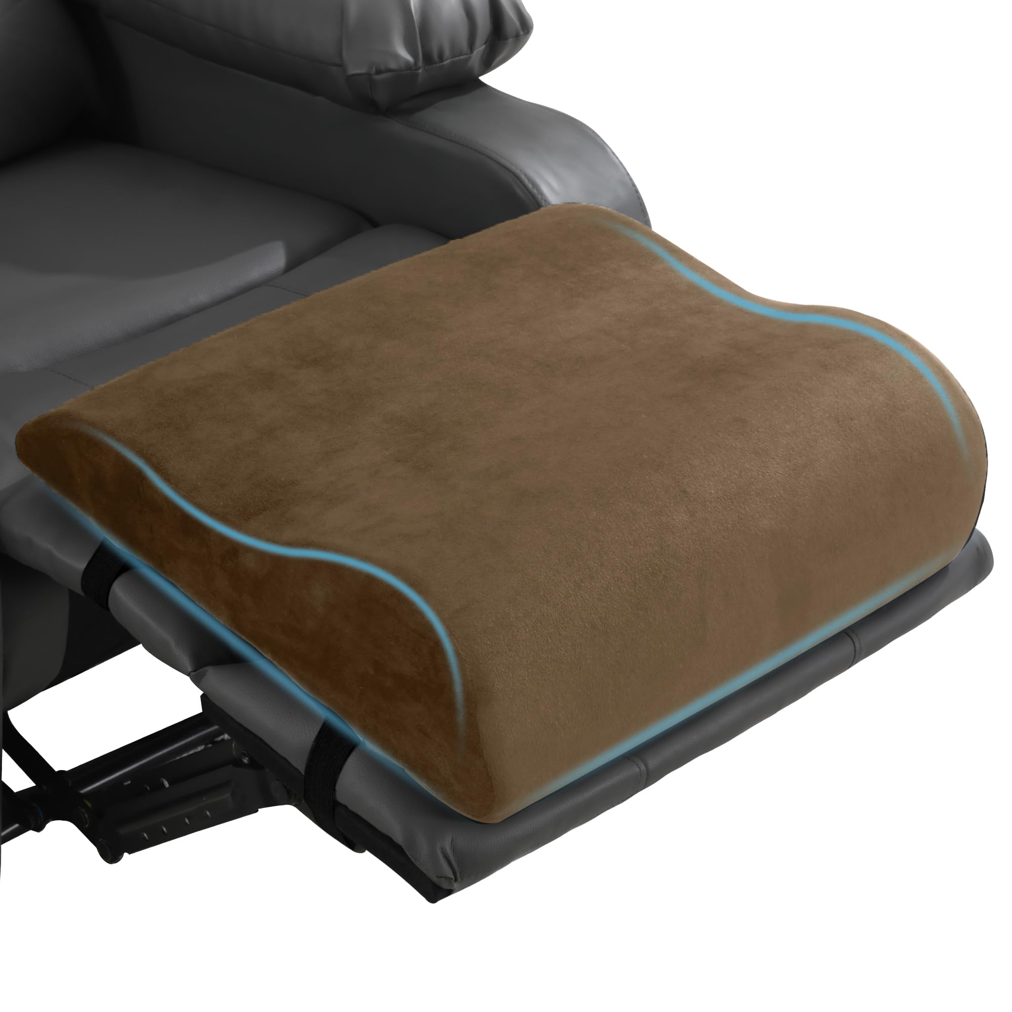 HOMBYS extra large recliner leg pillow cradling the leg area for comfortable lounging