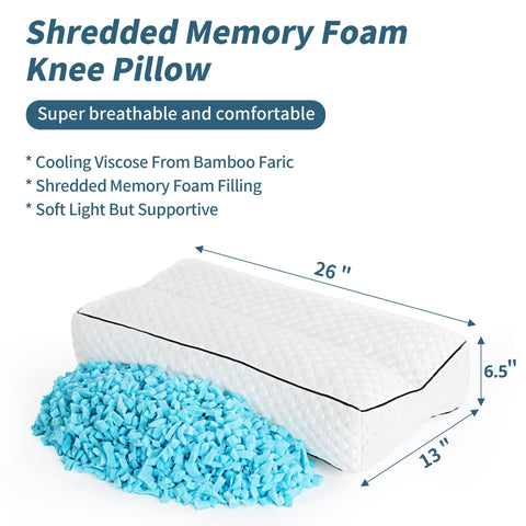 HOMBYS shredded memory foam filling adapts to leg contours for comfort