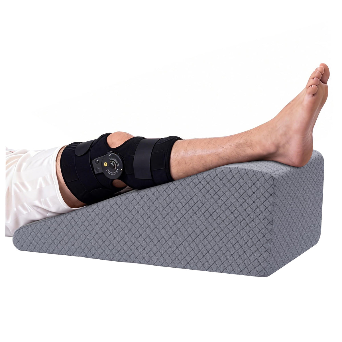 HOMBYS leg elevation pillow with large bilateral design supports both legs comfortably