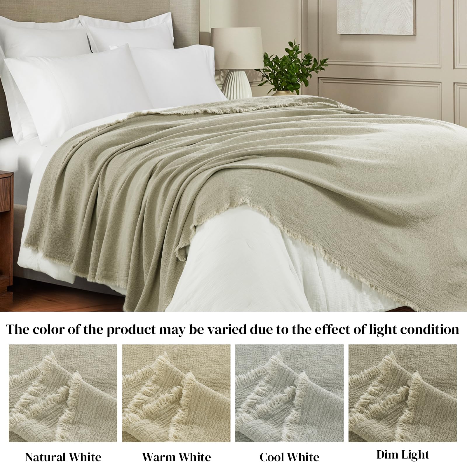 HOMBYS packaged presentation highlights gifting-ready linen blanket
