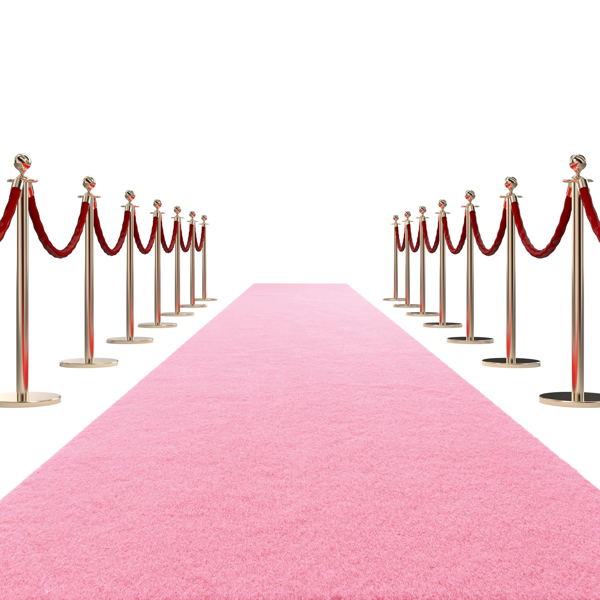 HOMBYS pink carpet runner laid out for a grand entrance.