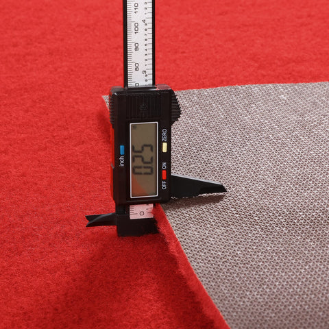 HOMBYS red carpet runner used as proposal décor with durable, stylish flooring.