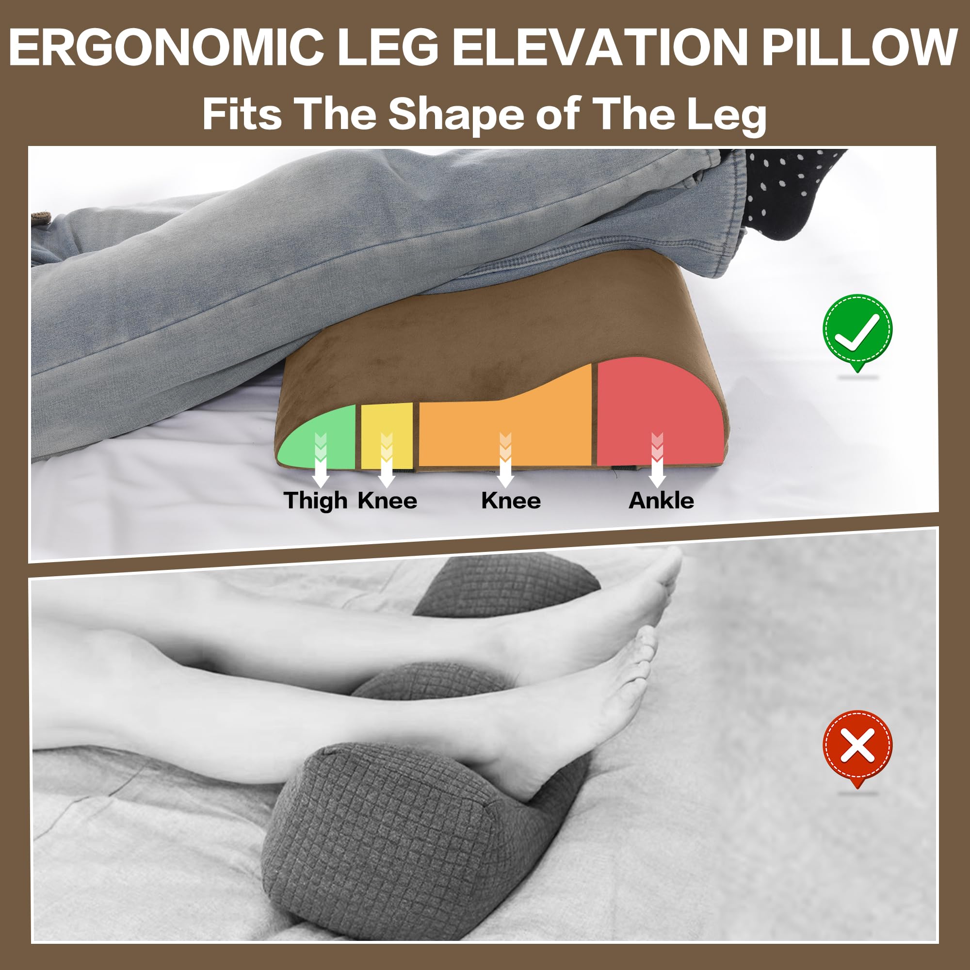 HOMBYS two-straps secure pillow to furniture for stable positioning
