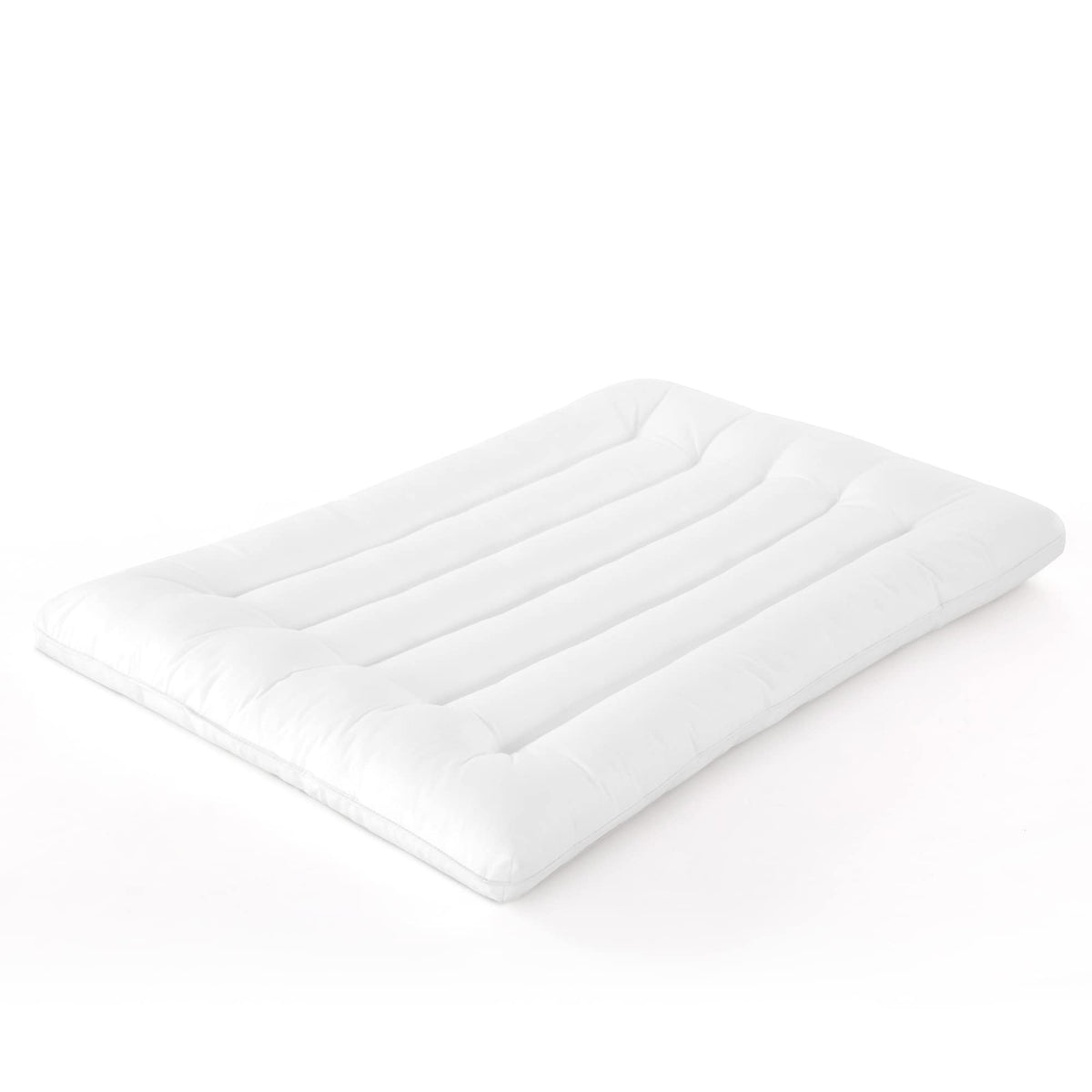HOMBYS Ultra Thin Flat Pillow front view for stomach sleeping reduces facial pressure.