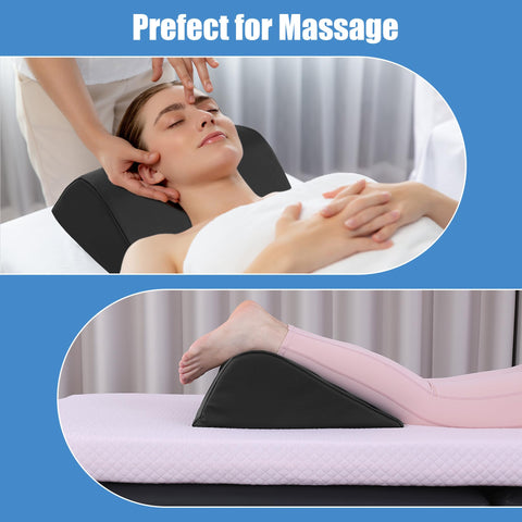HOMBYS wedge bolster high-density foam maintains shape under pressure.