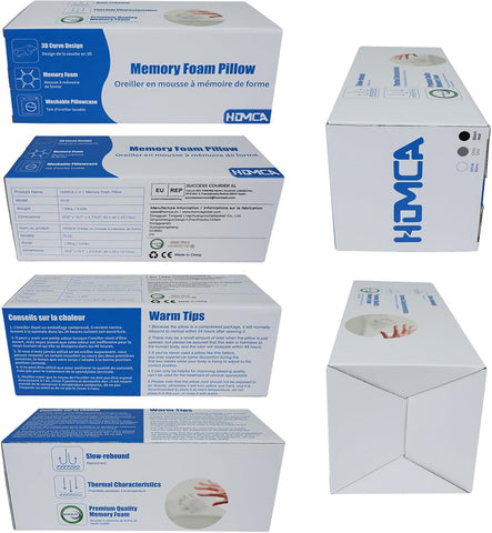Homca dustproof inner cover protects core and extends pillow life.
