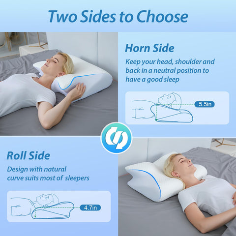 Homca memory foam pillow armrest support for tummy sleepers.