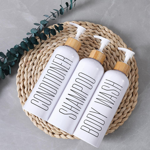HOMCDALY easy-pour bottles simplify daily routines with clear 16oz capacity.