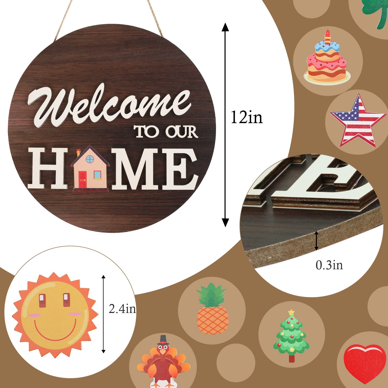 HOMCDALY thick fiberboard design ensures durable outdoor use.