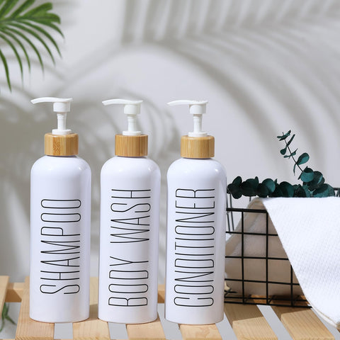 HOMCDALY three-chamber design keeps shampoo, conditioner, and body wash organized.