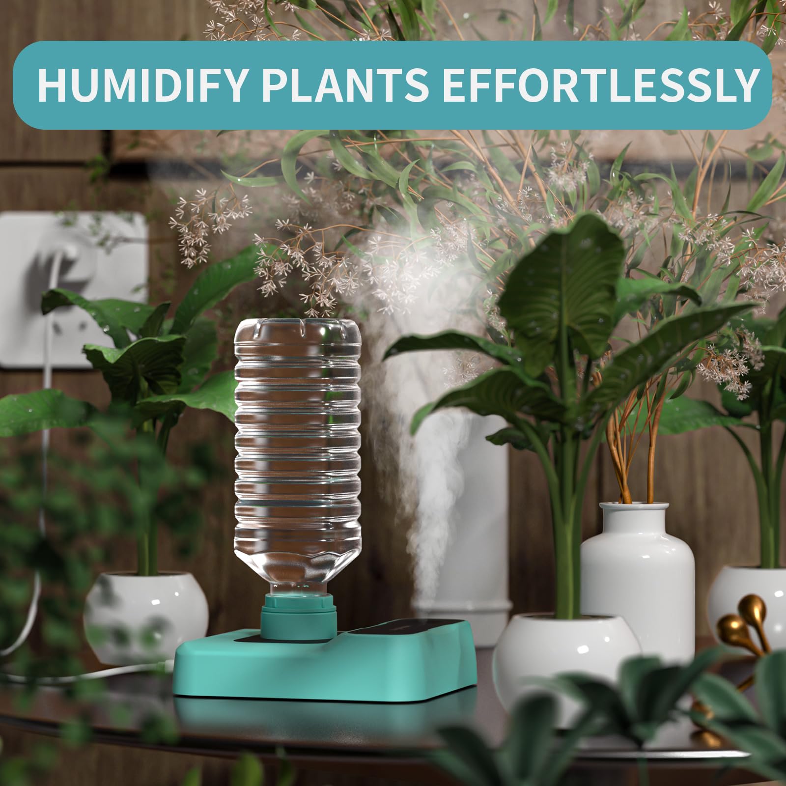 HOMDIS humidifier runs quietly for peaceful spaces.