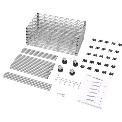 Homdox 6-tier shelving unit in home use, versatile for bedroom, bathroom, or garage.