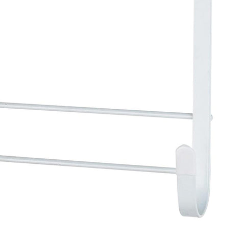Home Basics minimalist white finish blends with any door